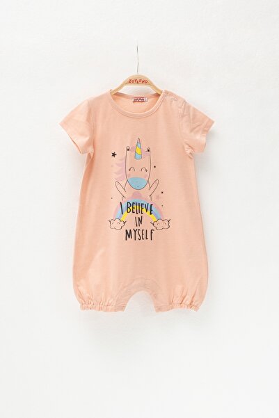 Zeyland Tištěný overal I Believe In Myself pro holčičku - 3-36 měsíců (s patentkami)