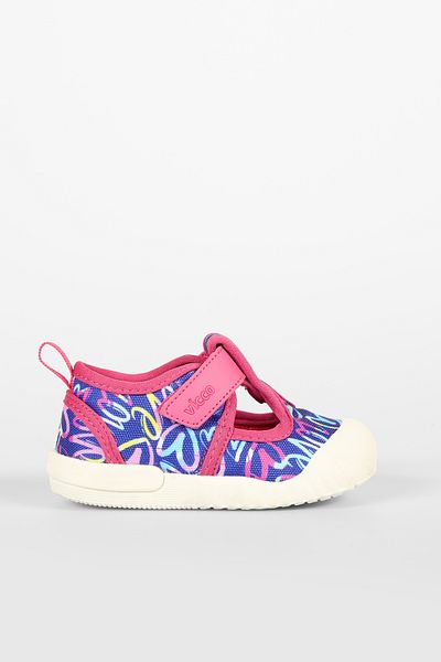 Vicco Darida Patterned Baby Girl Navy Blue Casual Shoes