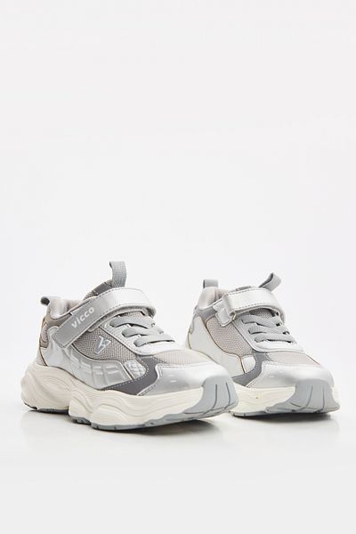 Vicco Tag Basic Baby Girl Silver Sneakers