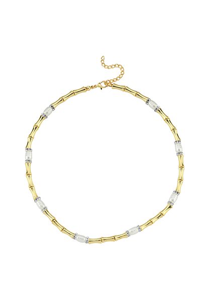 CHARMLUCKY Pipe Pearl Necklace