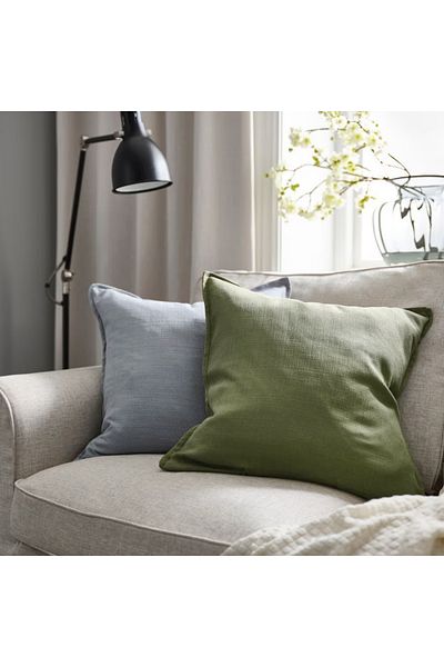 IKEA LAGERPOPPEL Cushion Cover Grey-Green 50x50 cm – IKEA, 100% Recycled Polyester