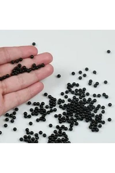 PASAMİA Black Pearl Beaded 6 Mm Without Hole 25 Gr (175-185 Pieces)