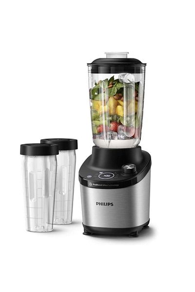 Philips Blender Philips Seria 7000 HR3760/10, 2 L, 1500W, 12 Trepte Viteza (Negru/Argintiu)