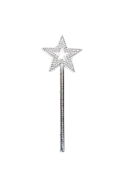 YNT İthalat Star Model Fairy Wand Angel Wand Princess Wand Metallized Silver Color