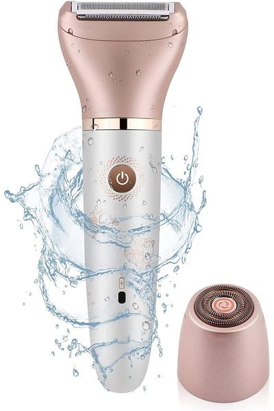 COOYA Electric Razor for Women,Painless 2 In 1 Rechargeable Cordless Ladies Shaver,Wet and Dry