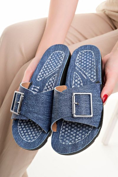 Modafırsat Papuci de damă cu toc pană, eleganti, confortabili, pentru plajă, cu pachet de zestre