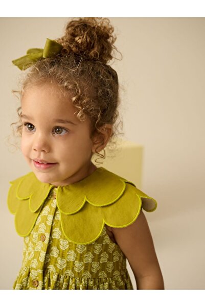 Next Baby Green Sweetheart Neckline Short Short Sleeve Dress