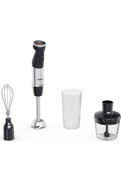 TEFAL Blender de mana Tefal HB673830, 1000 W, 20 Viteze + Turbo, Vas 0.8 l, T...