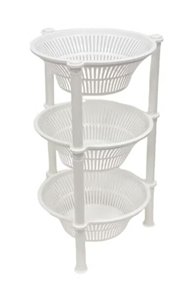 co arma 3-Tier Round Shelf Vegetable Rack 60*33cm