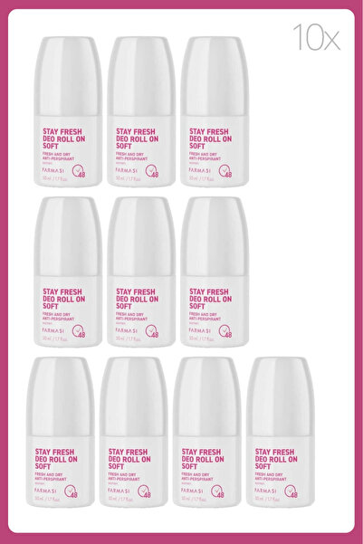 Farmasi Stay Fresh Deo Roll On Soft 50 Ml Kadın 10 Adet