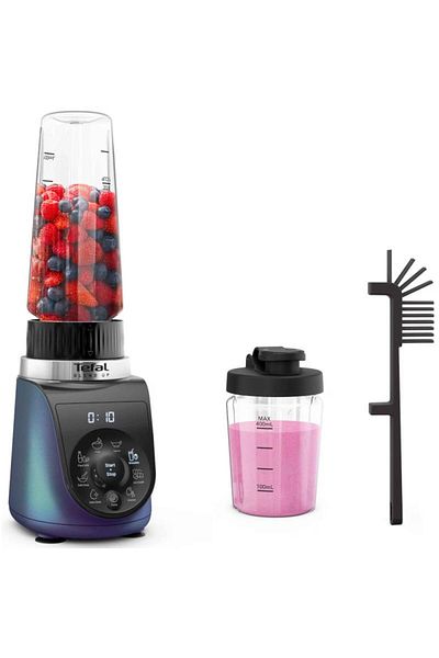 TEFAL Blender Tefal BL19H4F0, 1000 W, 8 viteze, Bol 0.7 l / 0.4 l (Albastru)