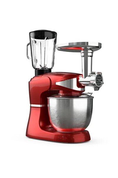 TESLA Tesla KR600RA Food Processor, 6 Speeds, Stainless Steel Bowl, Chopper+Blender 5L 1000W, Red