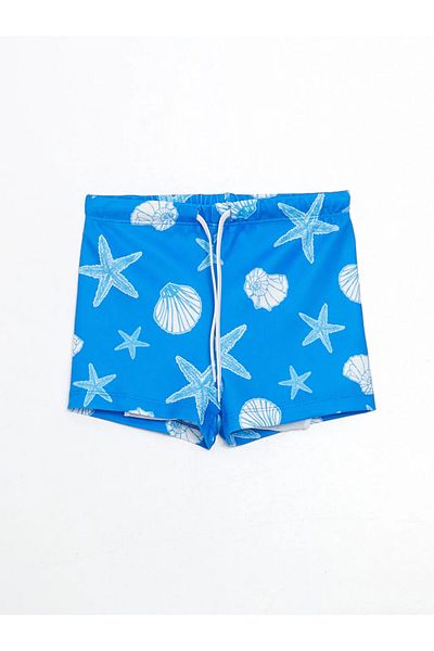 LC Waikiki Costum de baie boxer pentru băiat LCW ECO bleumarin cu talie elastică