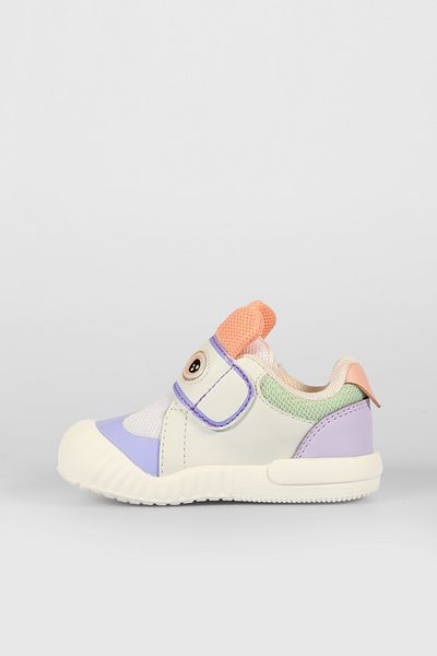 Vicco Loca Printed Baby Girl White Casual Shoes