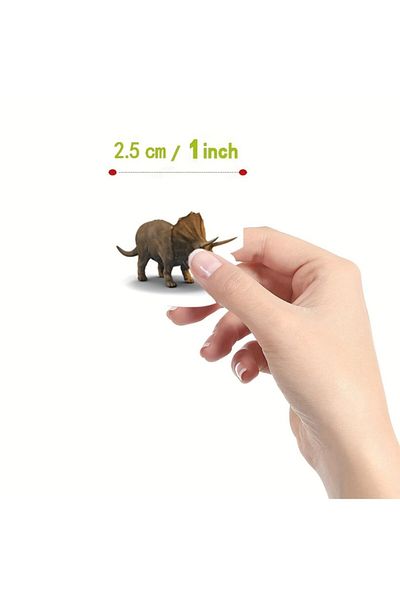 ROSIE 500Pcs Dinosaur Sticker Roll - Vibrant Cartoon Stickers