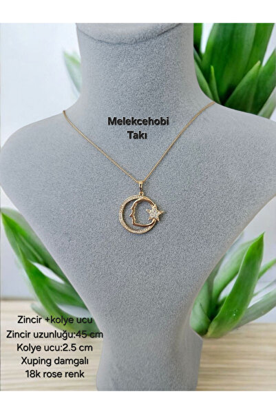 XUPING JEWELRY Melekcehobi Takı 18K Xuping Atatürk Kolye