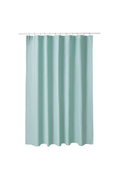 IKEA LUDDHAGTORN Shower curtain, turquoise, 180 x 200 cm