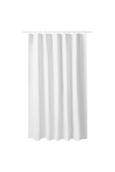 IKEA LUDDHAGTORN Shower curtain, white, 180 x 200 cm
