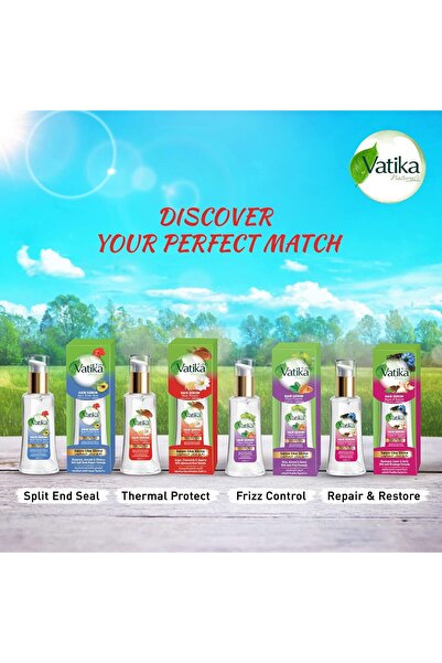 Vatika قطرات للشعر التالف والجاف والصعب التصفيف، 47 مل، مغذية من