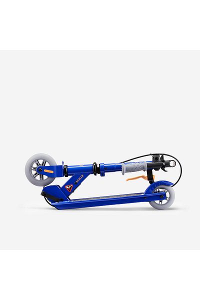 Decathlon Oxelo Children's Scooter with Brakes - Blue/Orange - Play 5