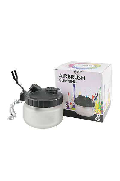 Choice SD-61 Airbrush Cleaning Kit Clean Pot Jar with Holder and Cleaning Bru...
