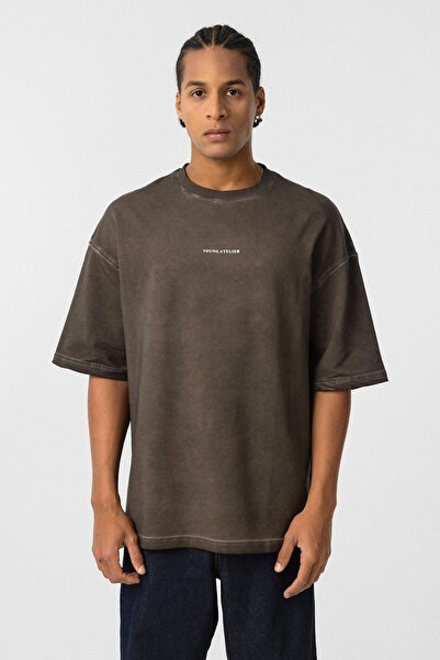 VAMOSCLO oversized T-shirt - Μπορεί να επανεγγραφεί σύμφωνα με την περιεχόμενο του σε προσφορά με καφέ μετάφρασης μονοπλανισμού.