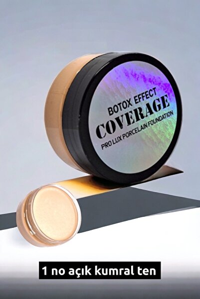 wonderway Yoğun Kapatıcı Porselen Fondöten - Botox Effect No:1 Açık Kumral Te...