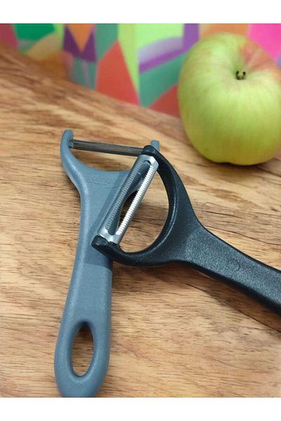 elfnur Solingen Peeler Set of 2 Black Gray