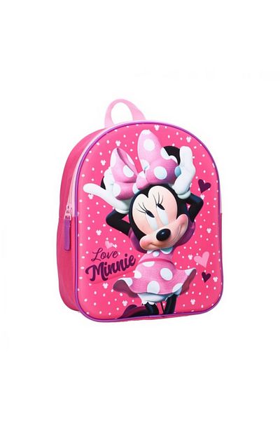 Minnie Mouse Backpack for girls Love Minnie Mouse, 3D, 32x26x11 cm, multicolor