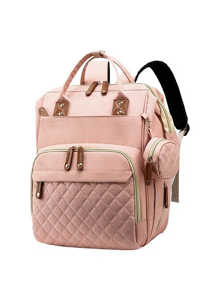 Quasar & Co. Rucsac Textil, Cu Port Usb Si 14 Compartimente, 40 X 30 X 14 Cm, Corai