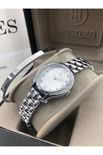 Homies Homies Wrist Watch Steel Bracelet with Gift Hmsby- 202505620