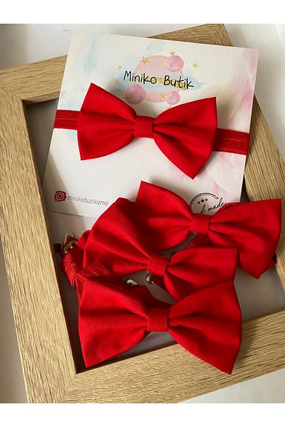 Miniko Butik Red Children's Bow Tie