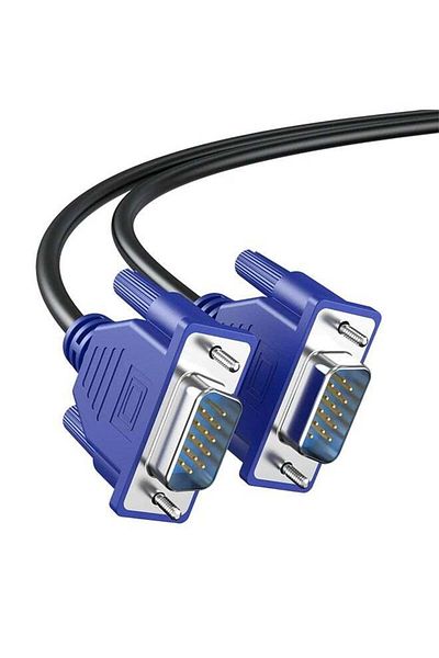 HP كابل VGA ذكر إلى ذكر بطول 1.8 متر - أسود/أزرق