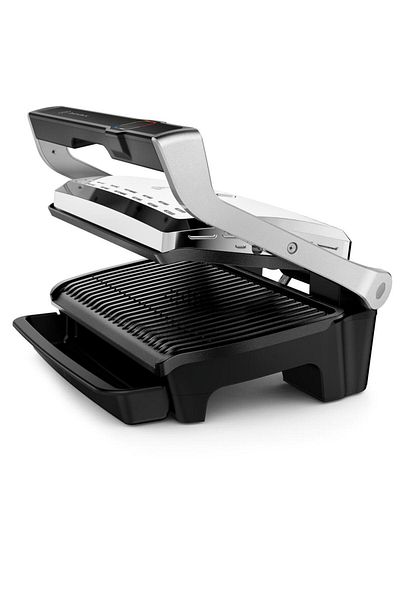 TEFAL Gratar electric Tefal OptiGrill Elite XL GC760D30, 2200 W, 16 programe de gatit, senzor de gatire
