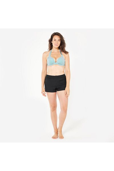 Decathlon Γυναικείο κοντό μαγιό Olaian/σορτς σανίδας - Μαύρο - Tana