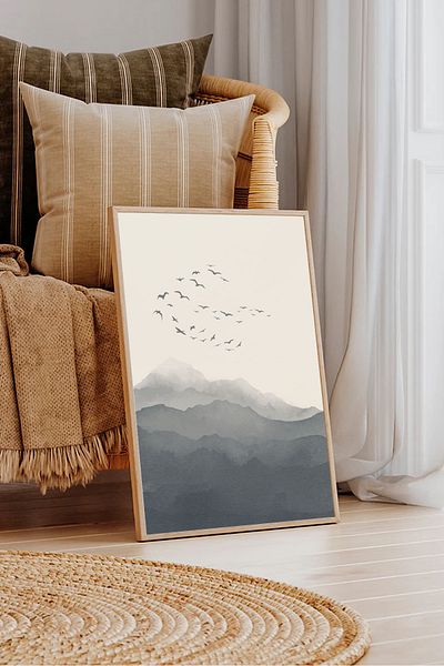 Dekorsiahome Единична декоративна картина в дървена рамка TK0025