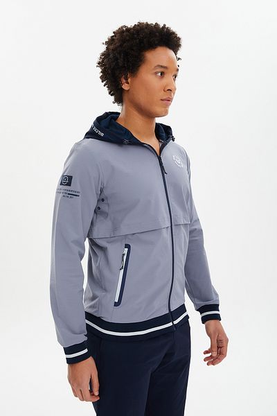 bilcee Men's Blue Hooded Woven Tracksuit Set 0694