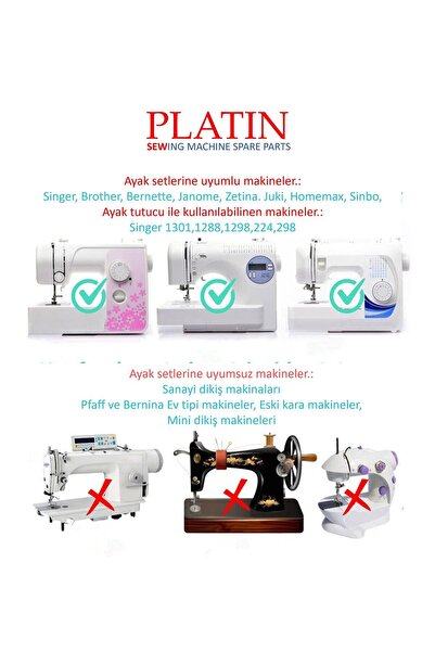 dm dikişmarket 32 Parça Dikiş Makine Ayak Seti (KARTON KUTULU)