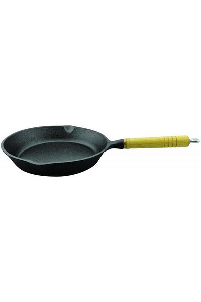 Heinner PURE CAST IRON PAN, WOODEN HANDLE 23 x 4 CM