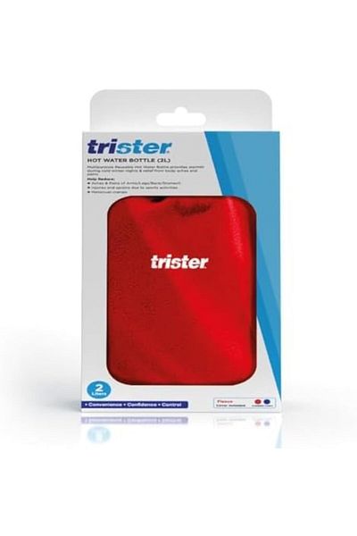 trister Hot Water Bottle 2Ltr Wt Cvr:Red-Ts 512Wbc