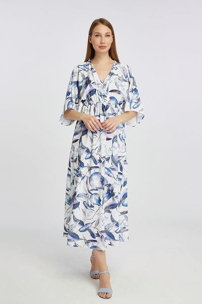 Fox Moda Rochie de damă de vară din viscoză cu model