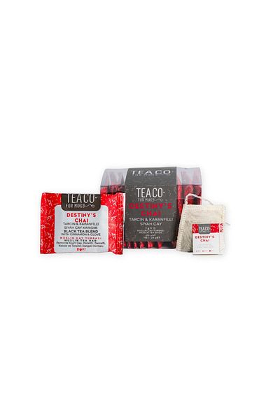 Tea Co Destiny's Chai - Black Tea Muslin Tea Bag with Cinnamon and Clove