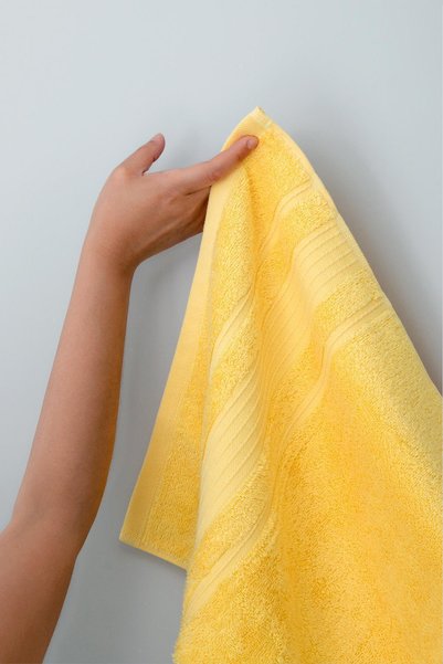 BOOVI Vivus Sun - 4 Pieces 40X80 cm Hand / Face Towel Set 100% Pure Cotton