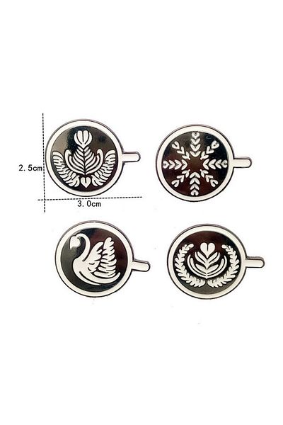 MIBRU Coffee brooch latte art
