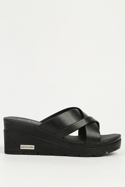 Pierre Cardin Black Women's Slippers Pc-7477
