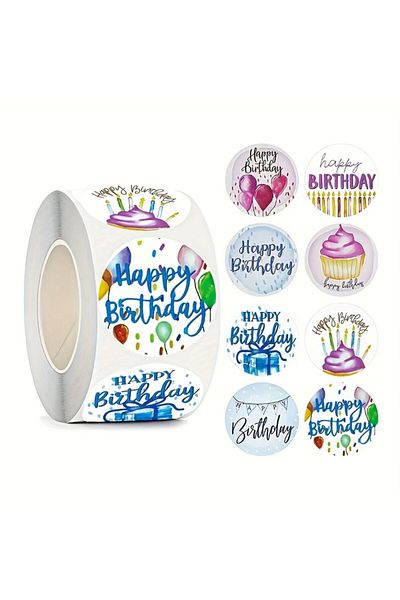ROSIE 500Pcs Cute Happy Birthday Shredder, Round Glitter Paper