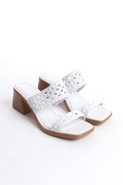 Elile Shoes Γνήσιο δέρμα Παντόφλες με τακούνι 34-35 έως 41-42