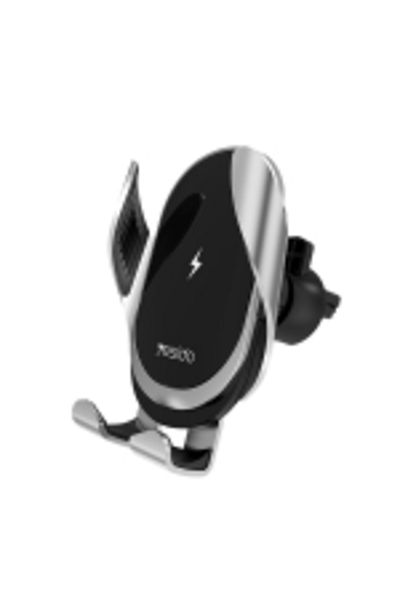Yesido C78 Car Automatic Clamping 15W Qi Wireless Charger Phone Holder(Black)