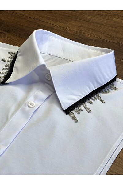 mirach Deluxe Bond Zincir Yaka Kazak İçi Gömlek Yakası Poplin Özel Premium Seri Limited Edition