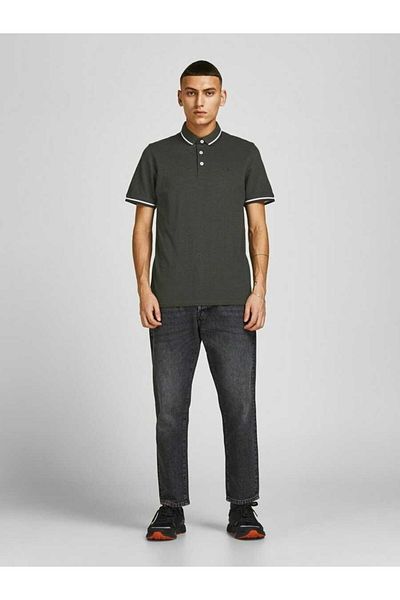 Jack & Jones Organic Cotton Basic Men's Polo Neck T-Shirt